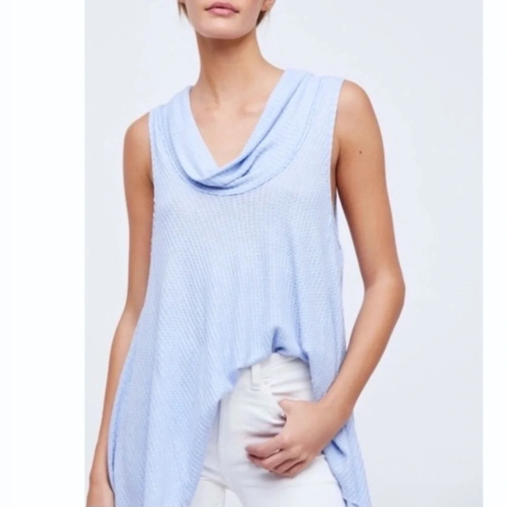 We The Free Swing It Cowl Neck Tunic Tanktop Boho Chic Fairy Lagenlook Oversized
